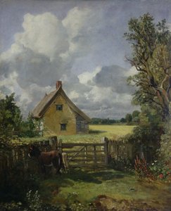 Cabaña en un campo de maíz, 1833 de John Constable